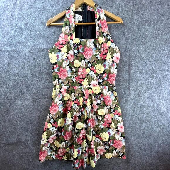 Vintage R J Stevens Romper 12 Dark Romantic 90s Y2K Cottagecore Playful Feminine - Picture 1 of 9